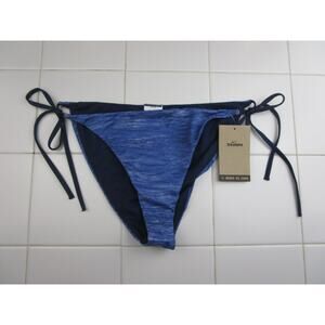 Nike Swim Essential Bikini Bottoms Side Tie Blue Women's Large NESSF272-990
